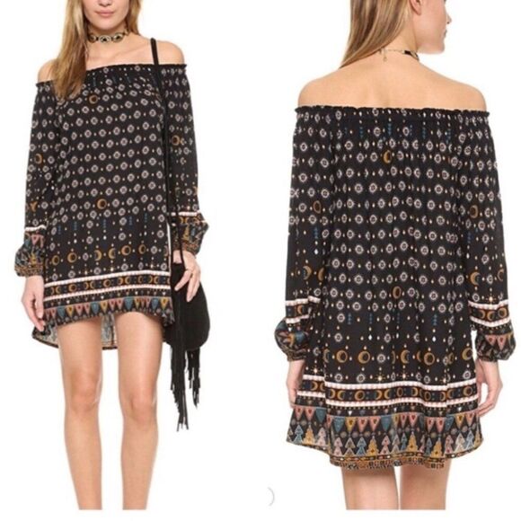 Cleobella Dresses & Skirts - Cleobella Dresden Lunar Off Shoulder Boho Dress XS
